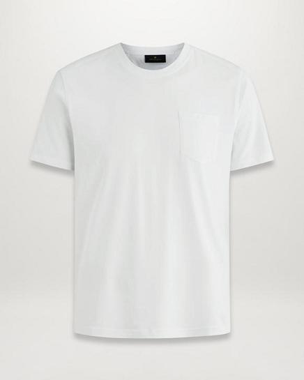 T-Shirt Belstaff Homme Thom Blanche Coton Soldes VL5403796